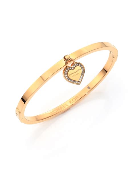 michael kors heritage heart bracelet|michael kors belt bangle bracelet.